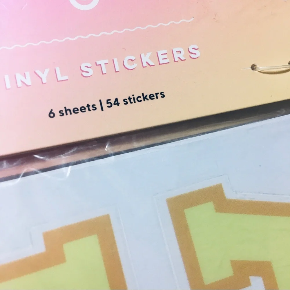 Stoney Clover Lane x Target Yellow Letter Vinyl Stickers - 3 Packs